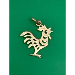.925 Zodiac Rooster Sterling Silver Jewelry Charm #farm
